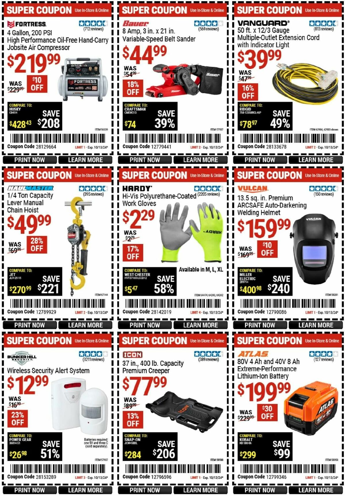 Harbor Freight Tools Weekly Ad from September 30