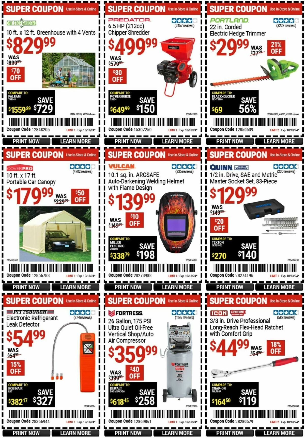 Harbor Freight Tools Weekly Ad from September 30