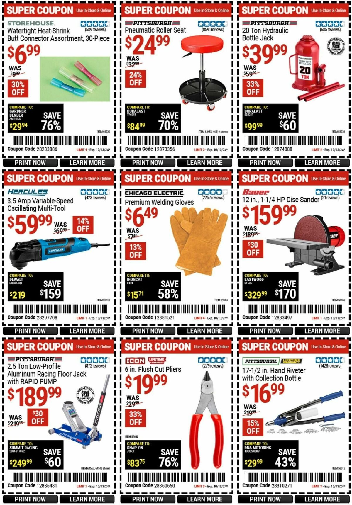 Harbor Freight Tools Weekly Ad from September 30