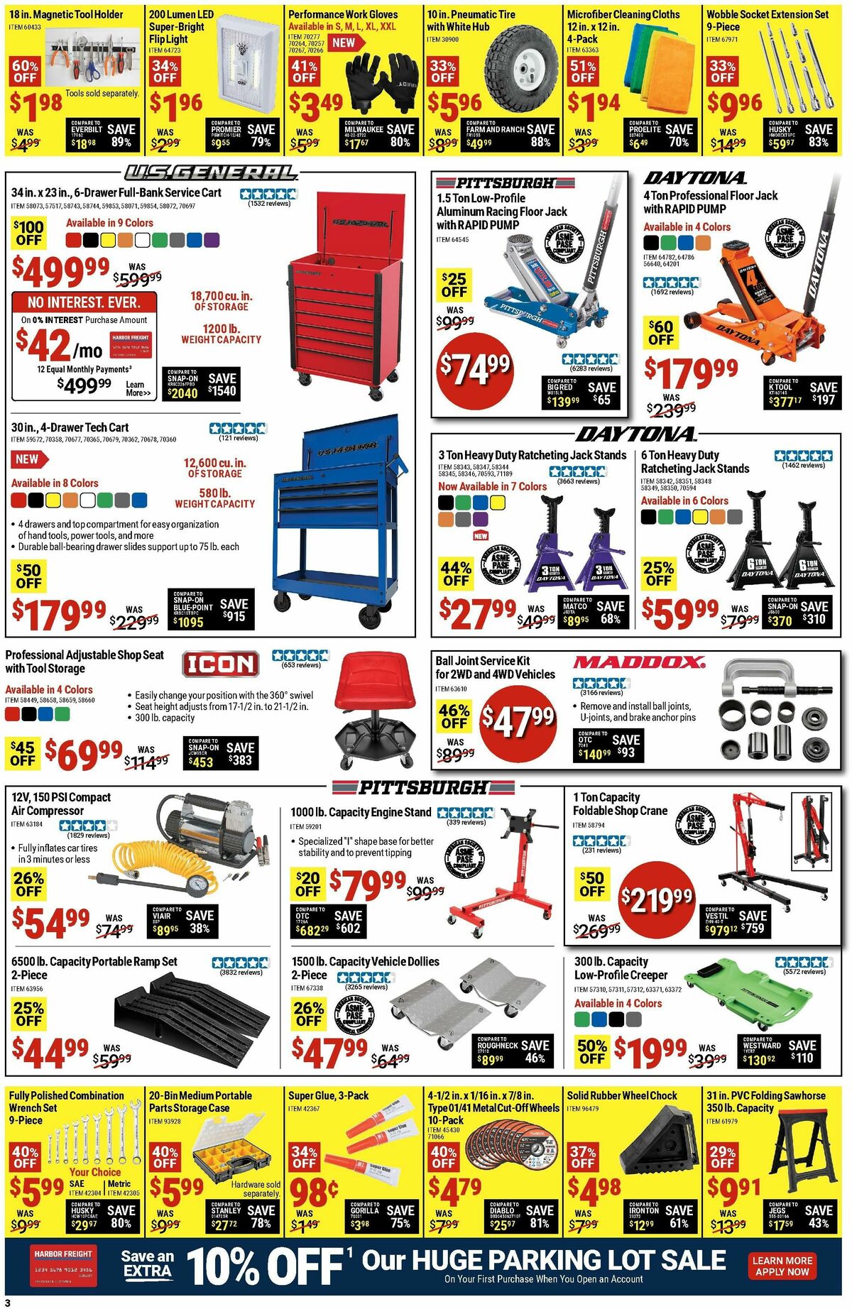 Harbor Freight Tools Weekly Ad from October 7