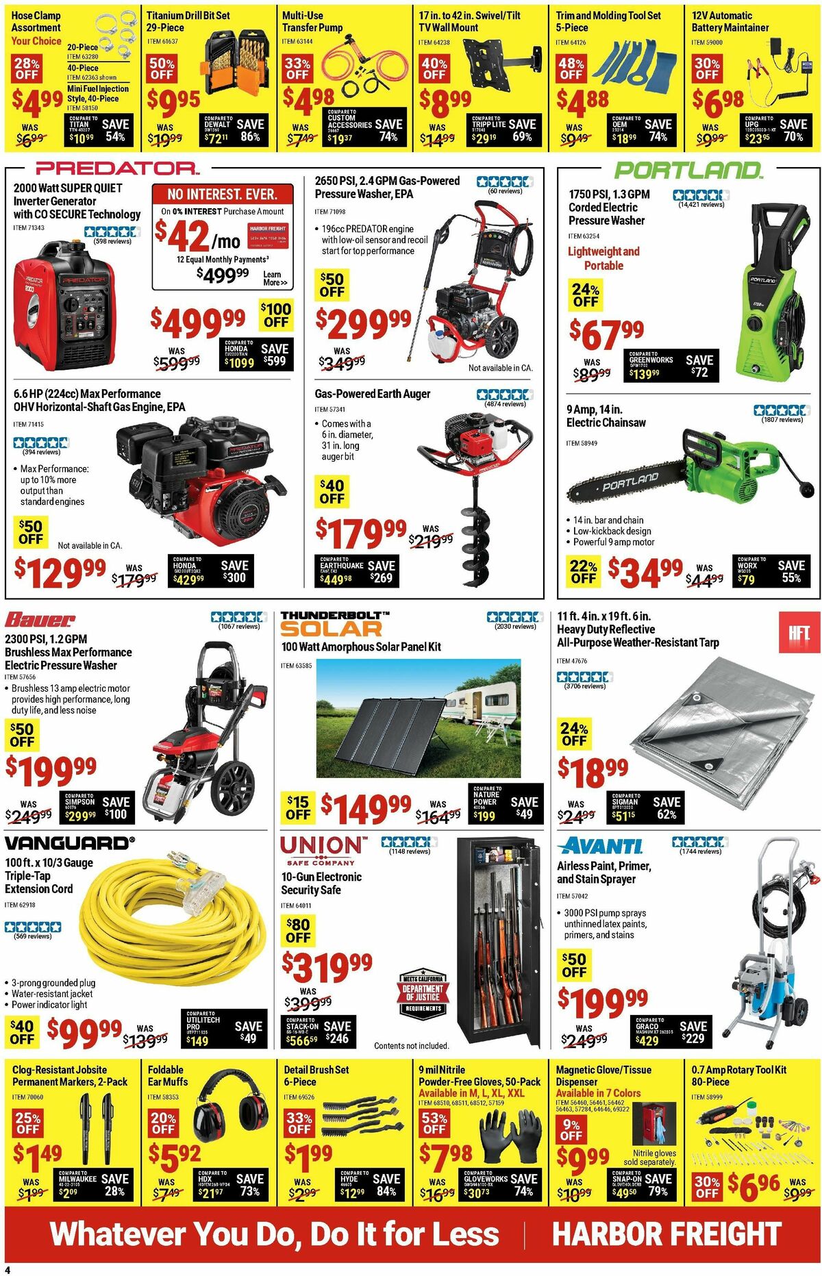 Harbor Freight Tools Weekly Ad from October 7