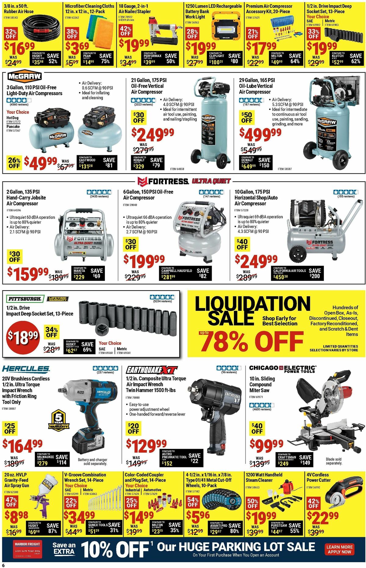 Harbor Freight Tools Weekly Ad from October 7