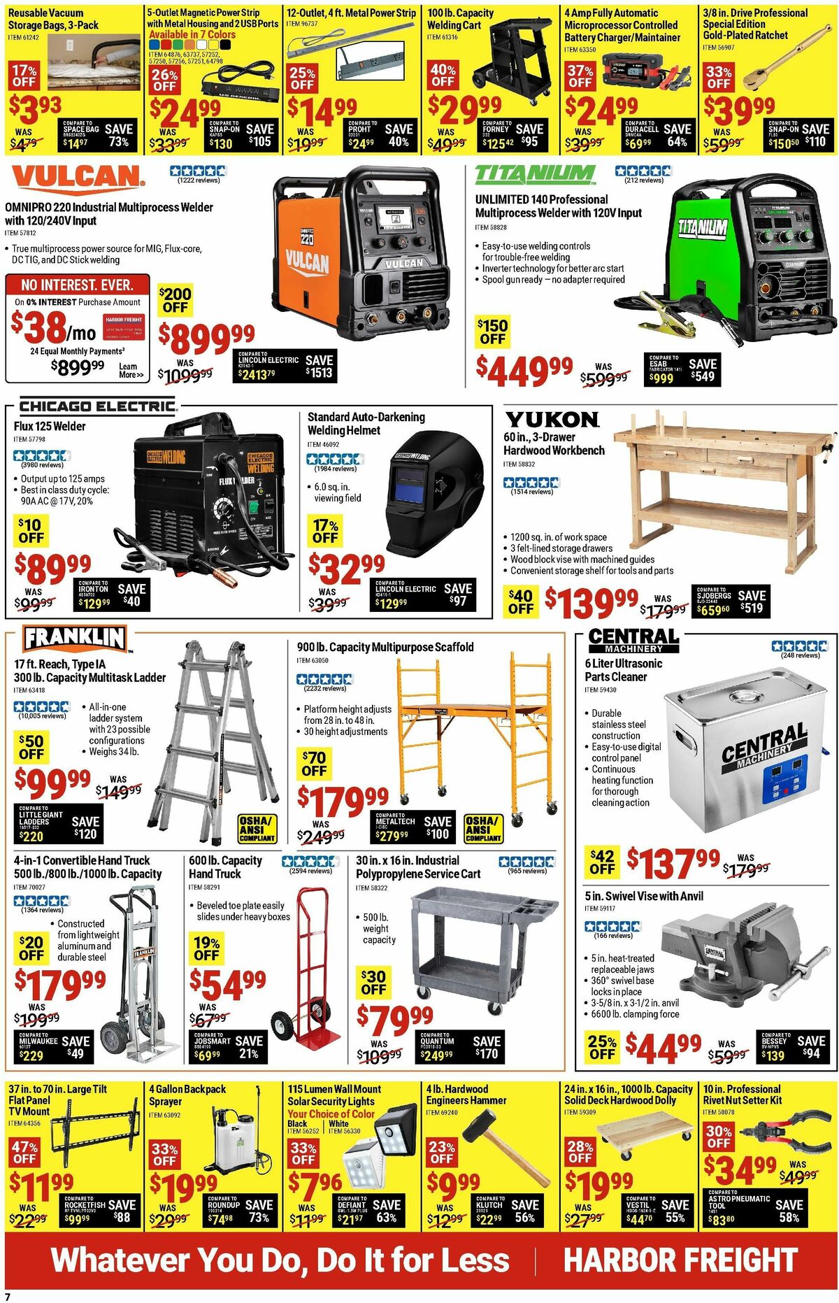 Harbor Freight Tools Weekly Ad from October 7