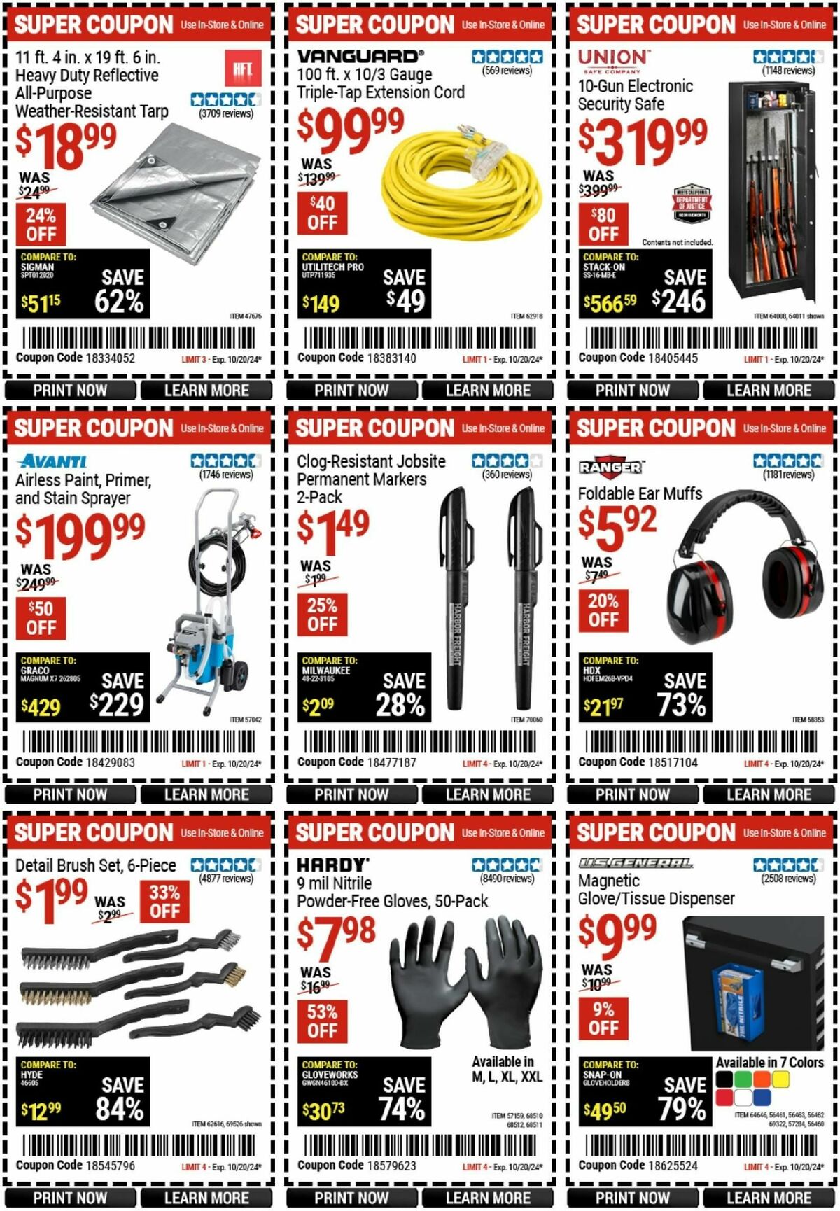 Harbor Freight Tools Weekly Ad from October 18