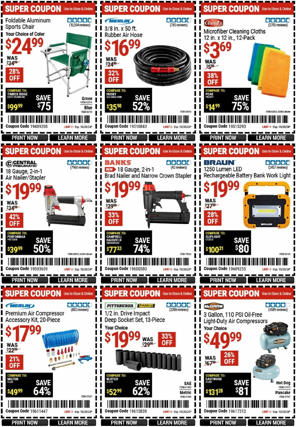 Harbor Freight Tools Weekly Ad from October 18