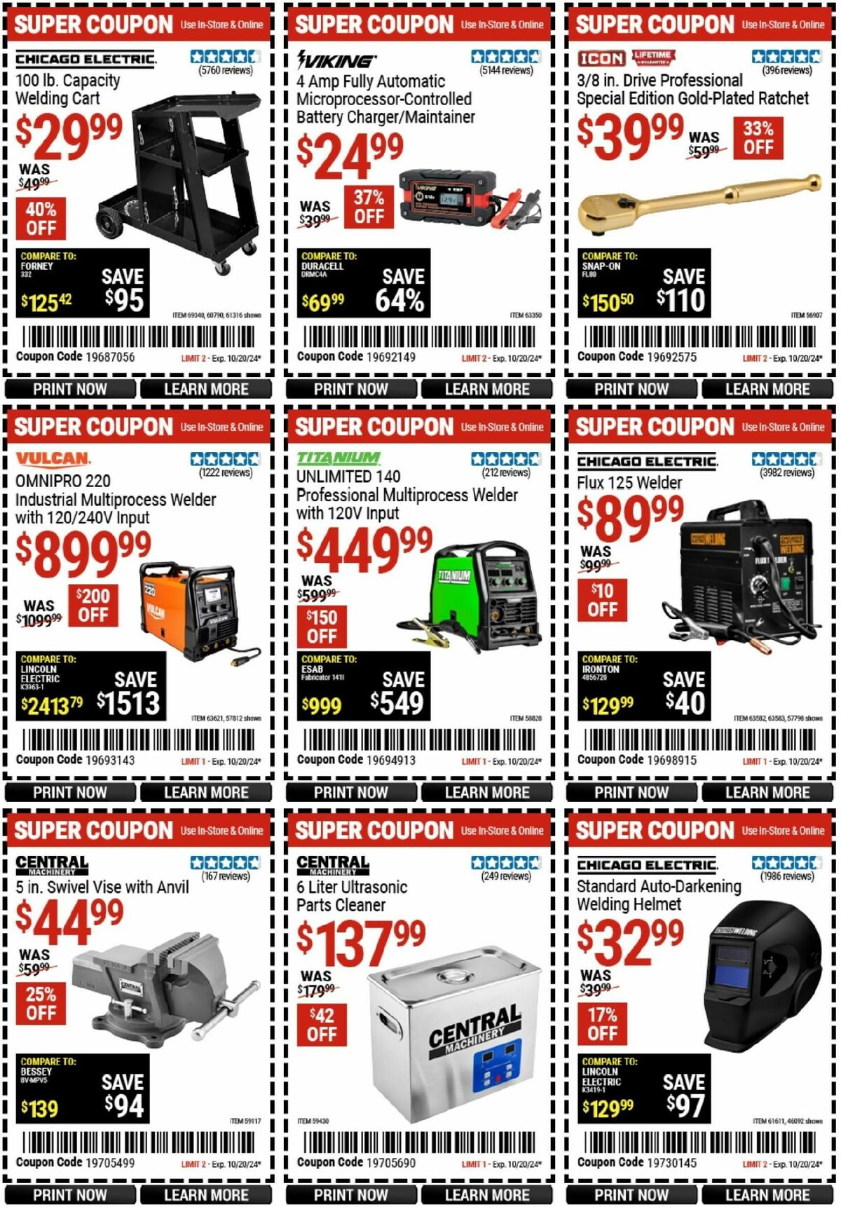 Harbor Freight Tools Weekly Ad from October 18