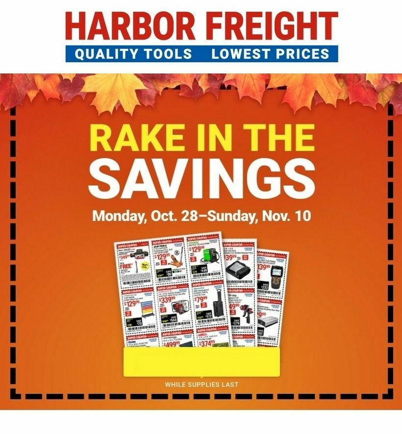 Harbor Freight Tools Weekly Ad from October 28