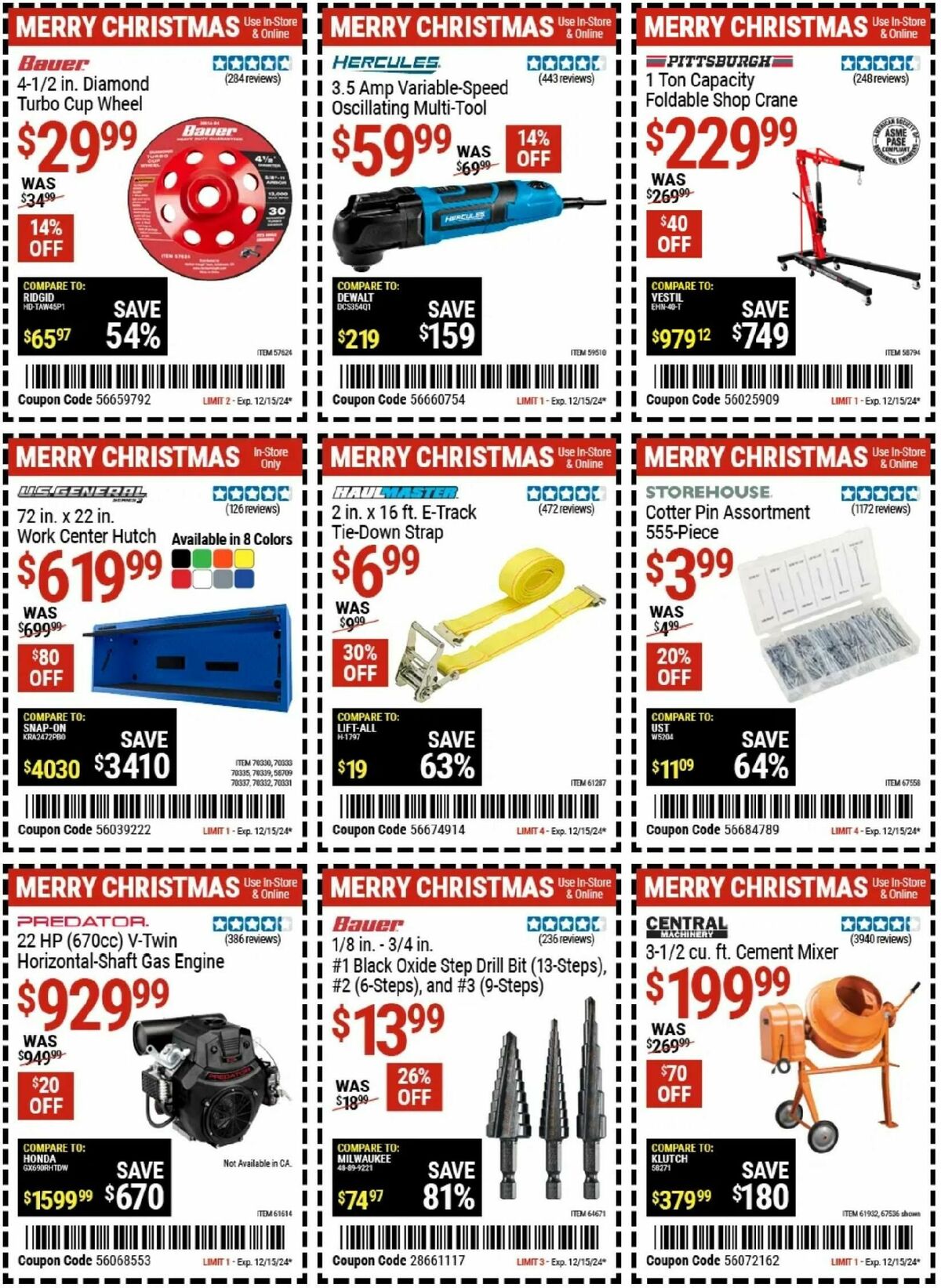 Harbor Freight Tools Weekly Ad from November 29