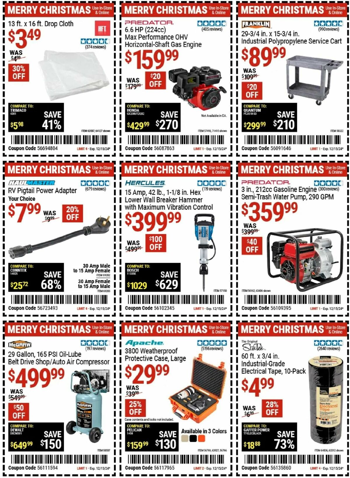 Harbor Freight Tools Weekly Ad from November 29