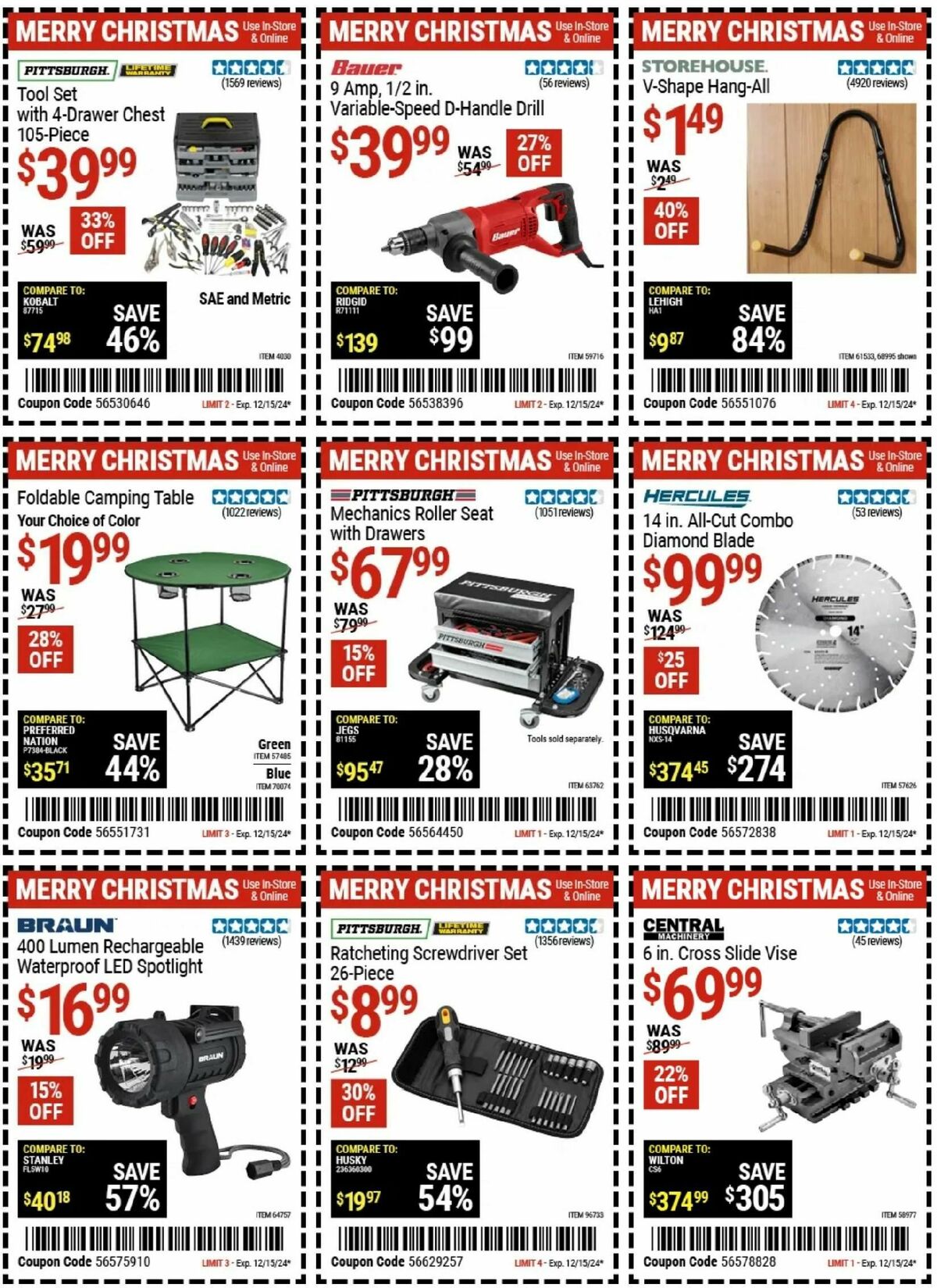 Harbor Freight Tools Weekly Ad from November 29