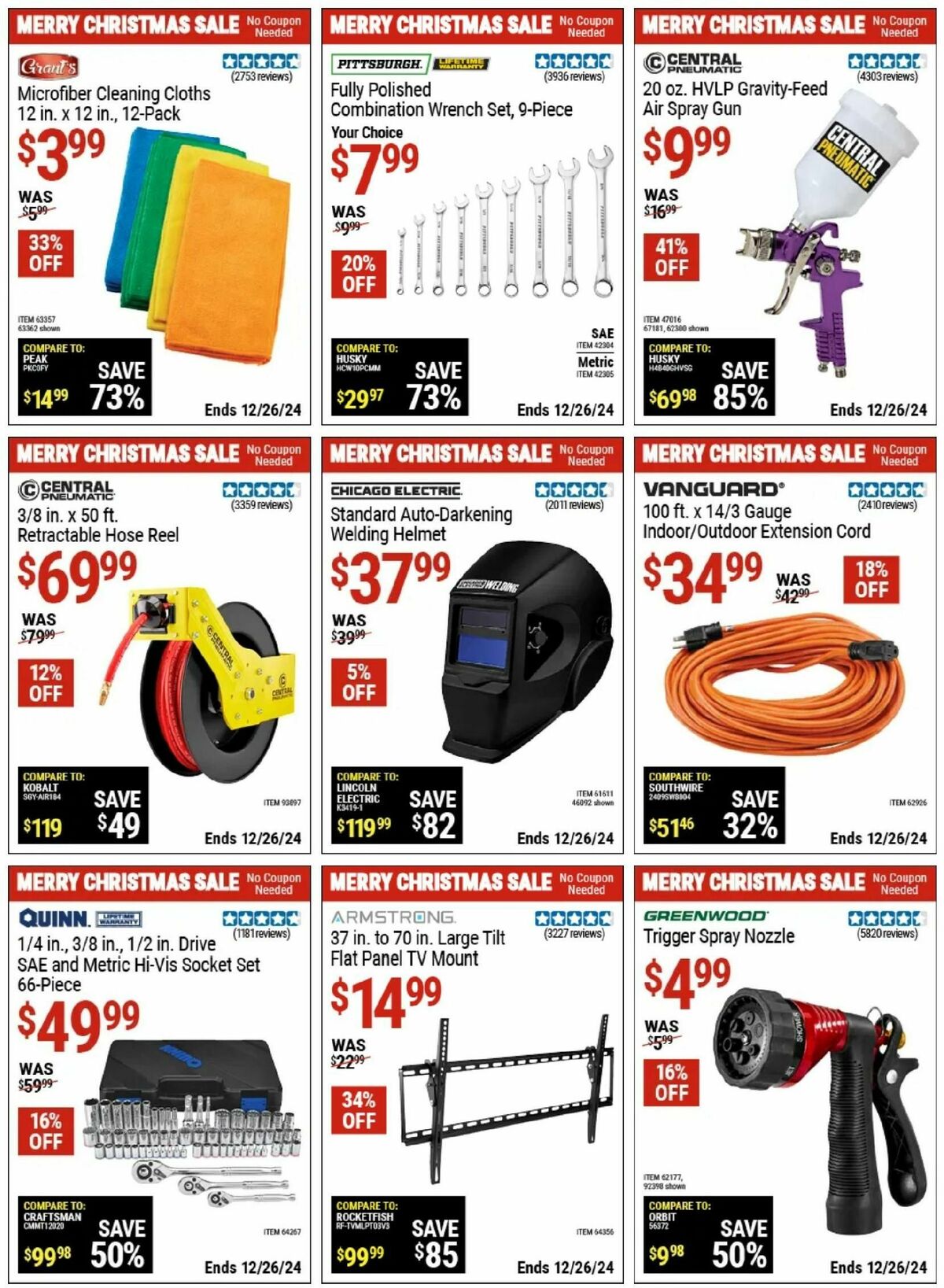 Harbor Freight Tools Weekly Ad from December 12