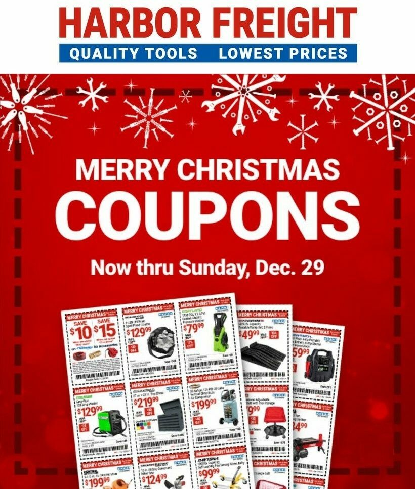 Harbor Freight Tools Weekly Ad from December 16