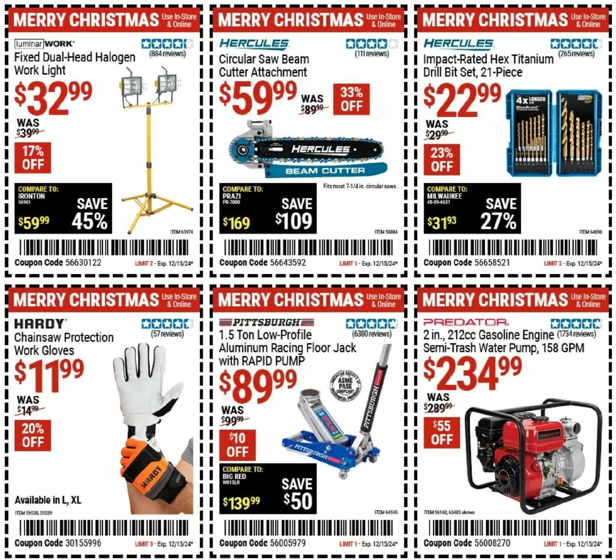 Harbor Freight Tools Weekly Ad from December 16