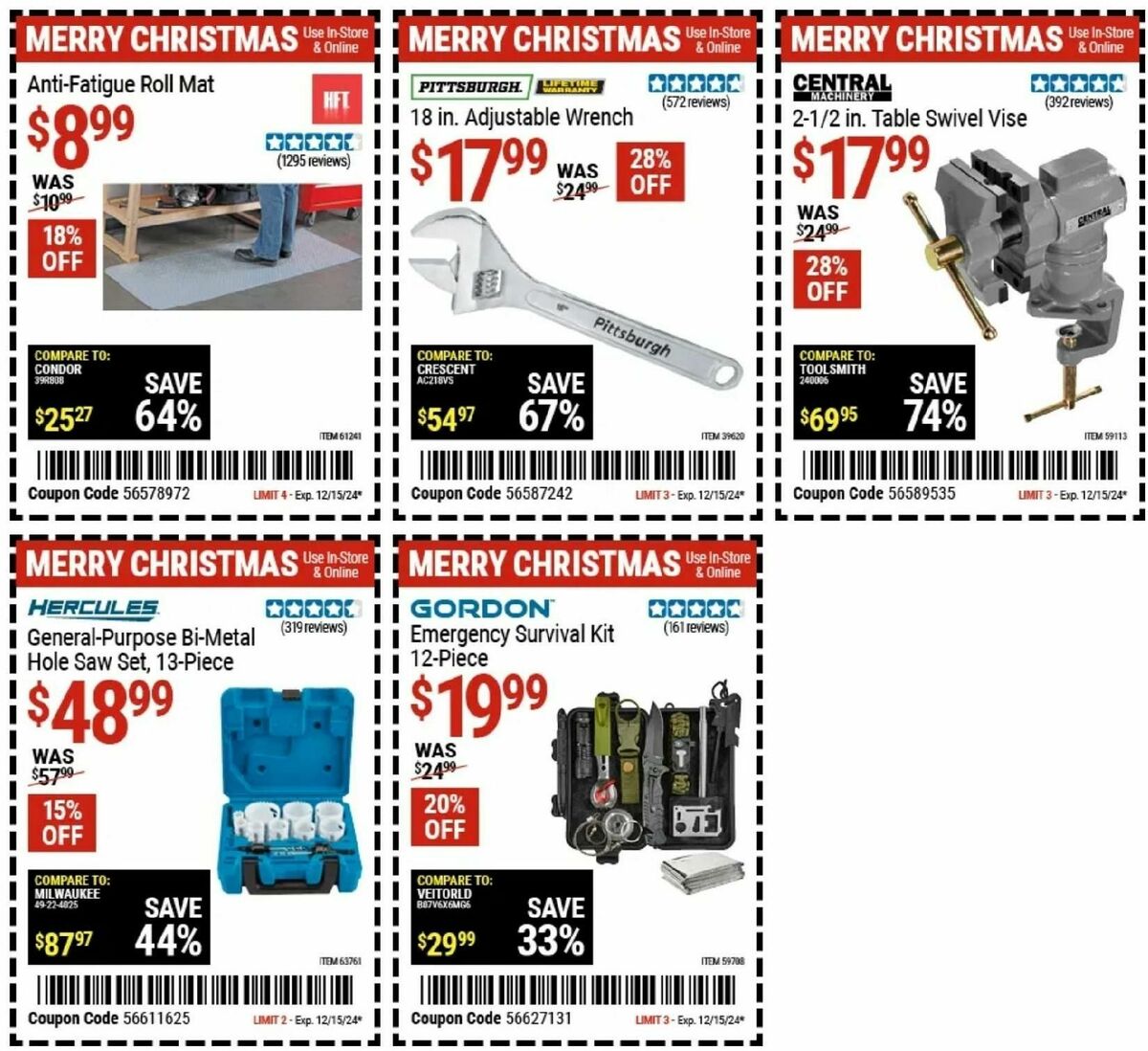 Harbor Freight Tools Weekly Ad from December 16