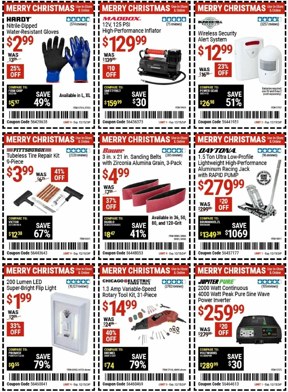 Harbor Freight Tools Weekly Ad from December 16