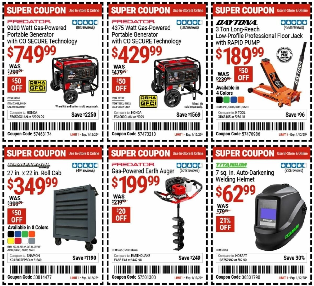 Harbor Freight Tools Weekly Ad from December 30