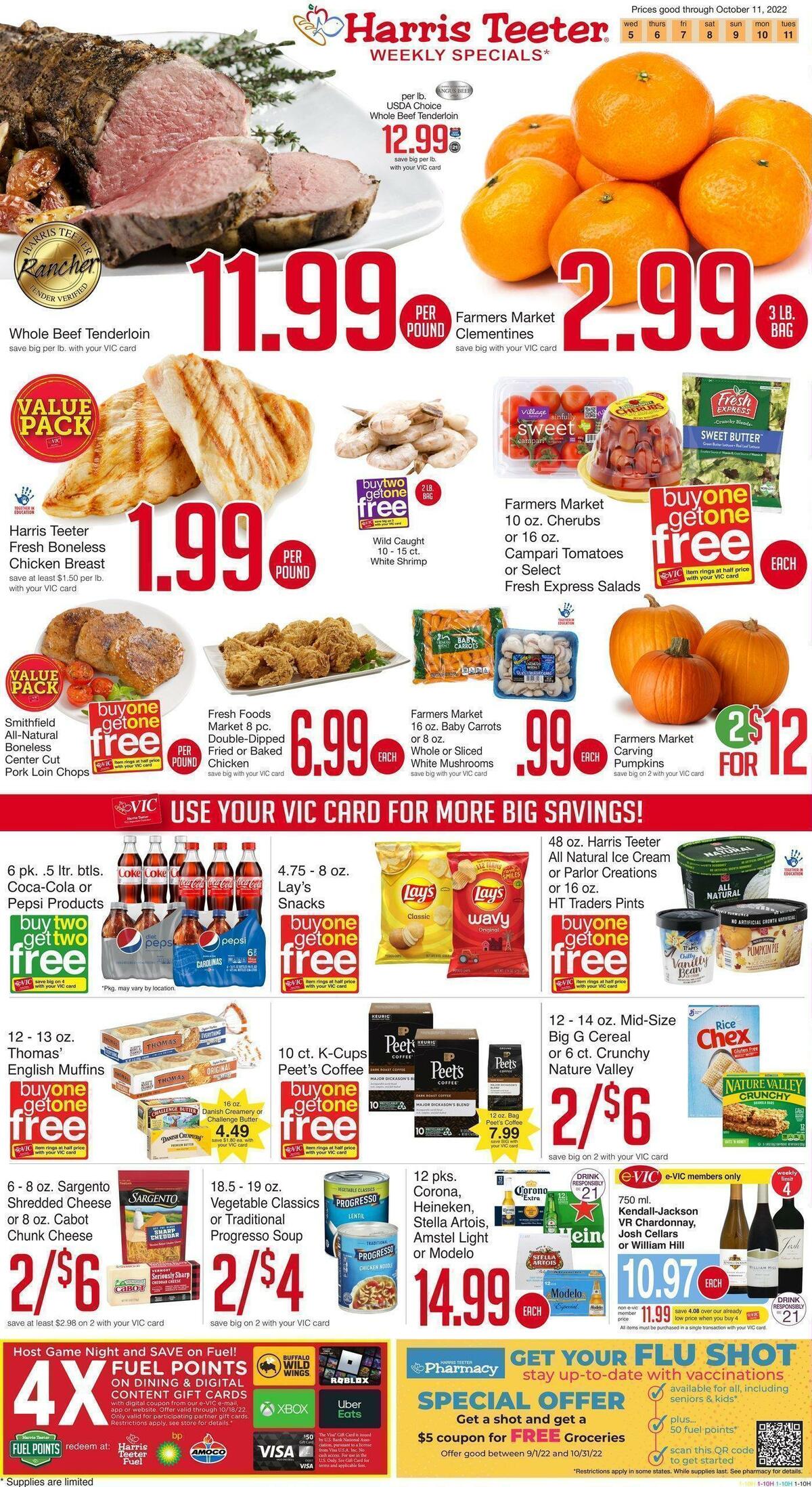 Harris Teeter Weekly Ad from October 5