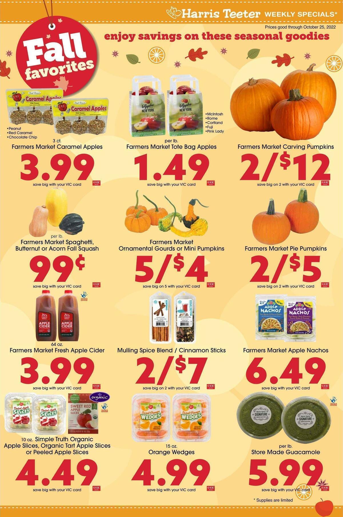 Harris Teeter Weekly Ad from October 19