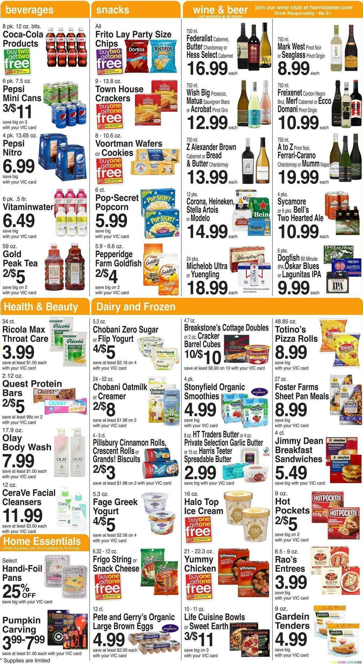 Harris Teeter Weekly Ad from October 19