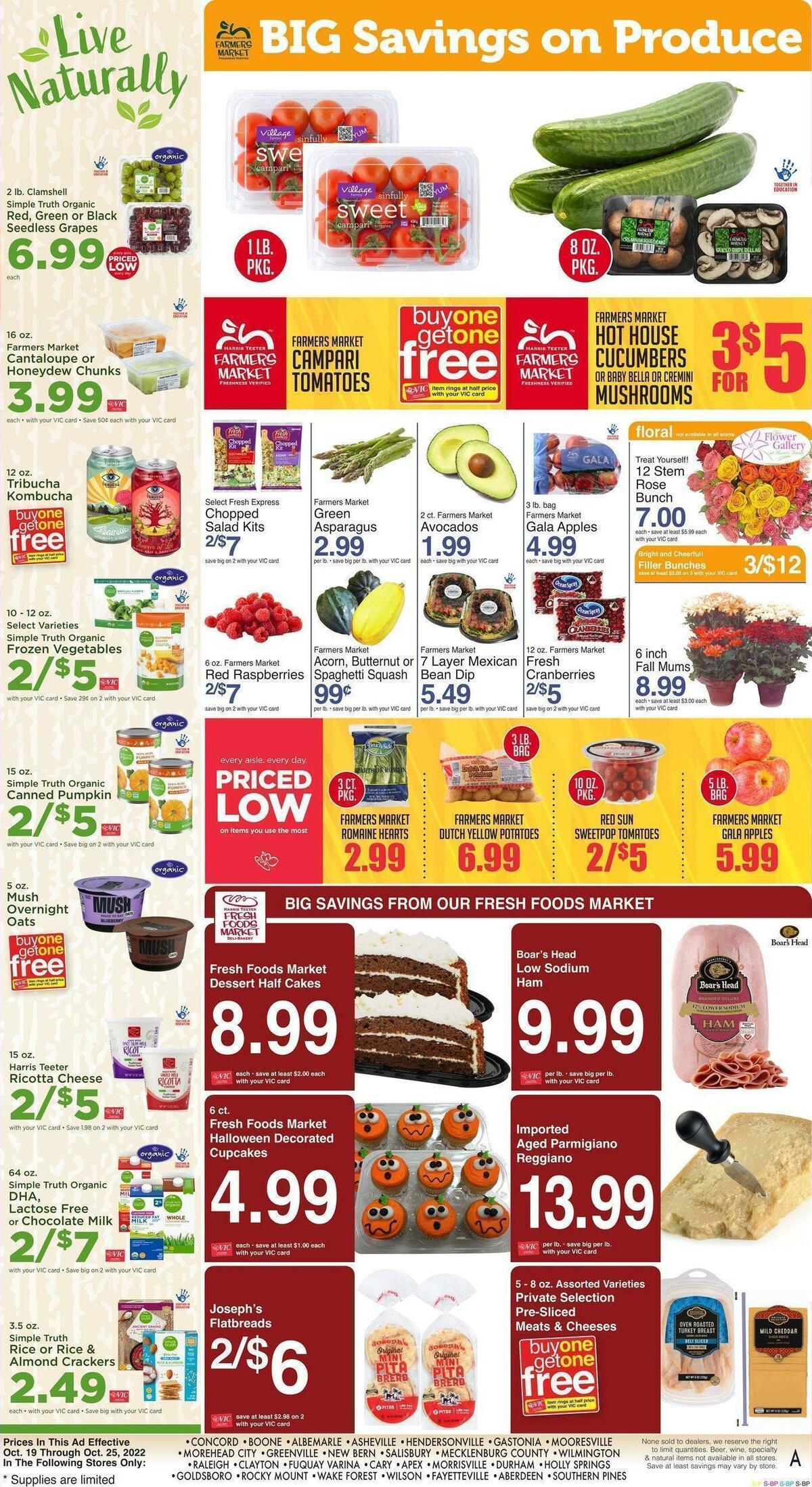 Harris Teeter Weekly Ad from October 19