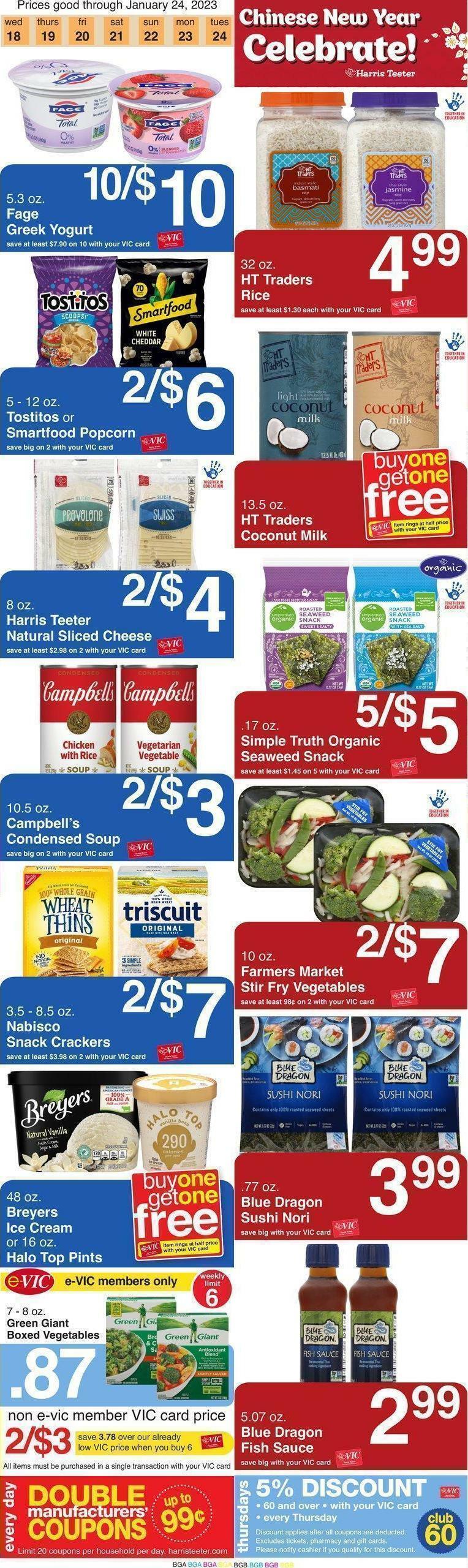 Harris Teeter Weekly Ad from January 18