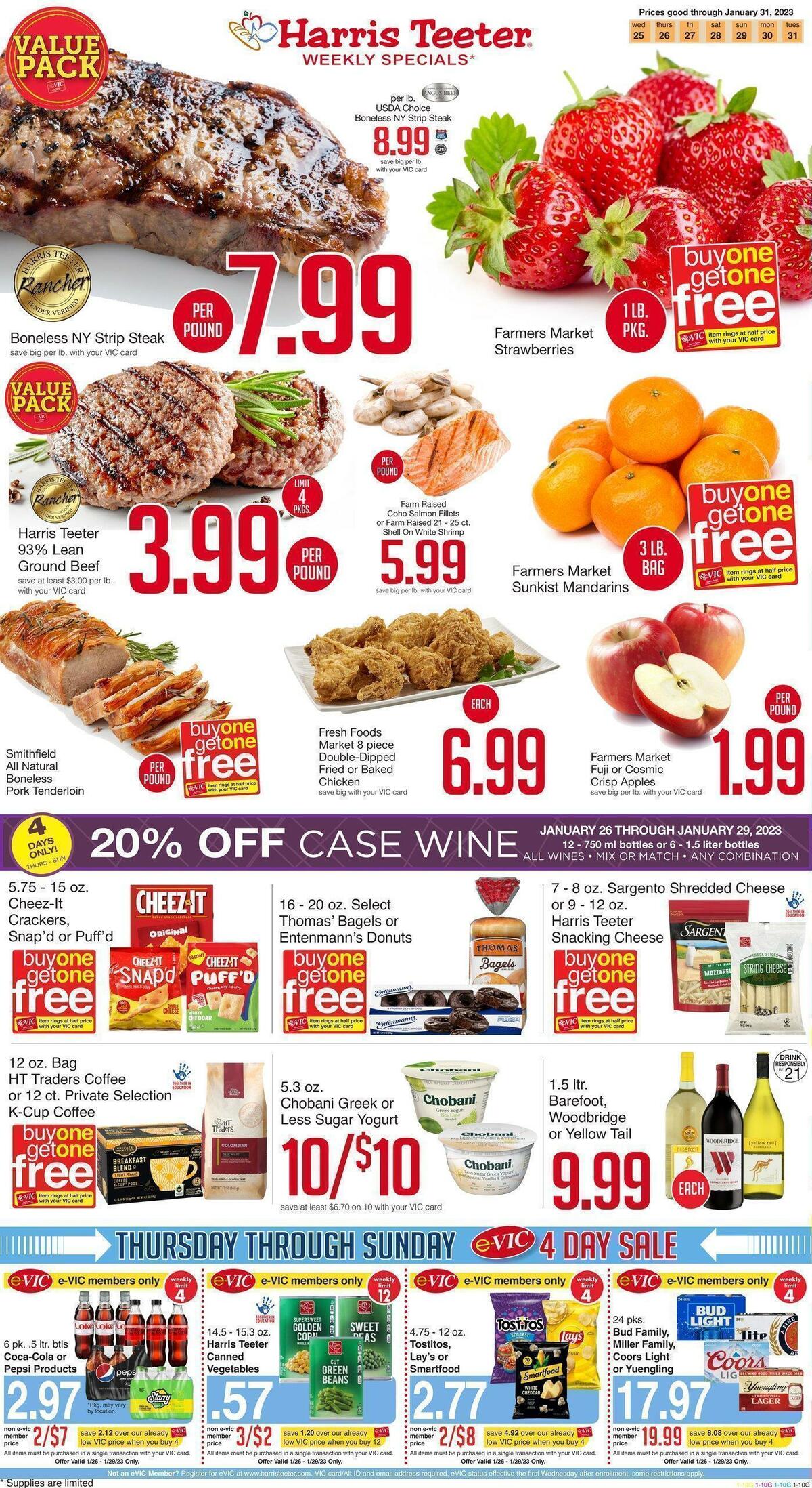 Harris Teeter Weekly Ad from January 25