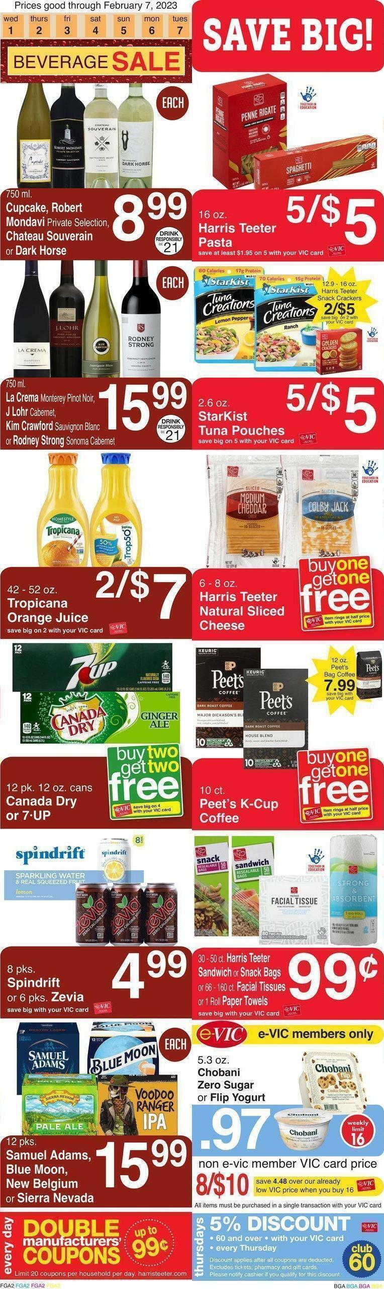 Harris Teeter Weekly Ad from February 1