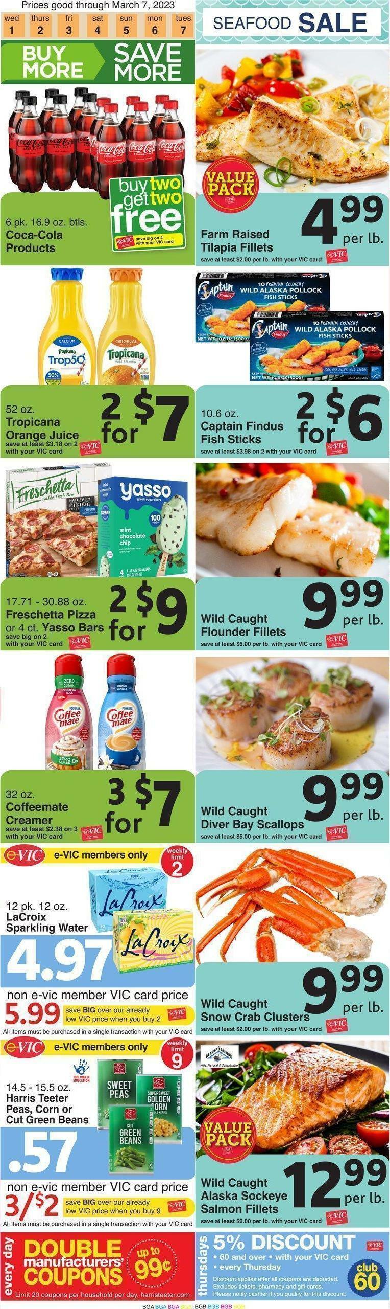 Harris Teeter Weekly Ad from March 1