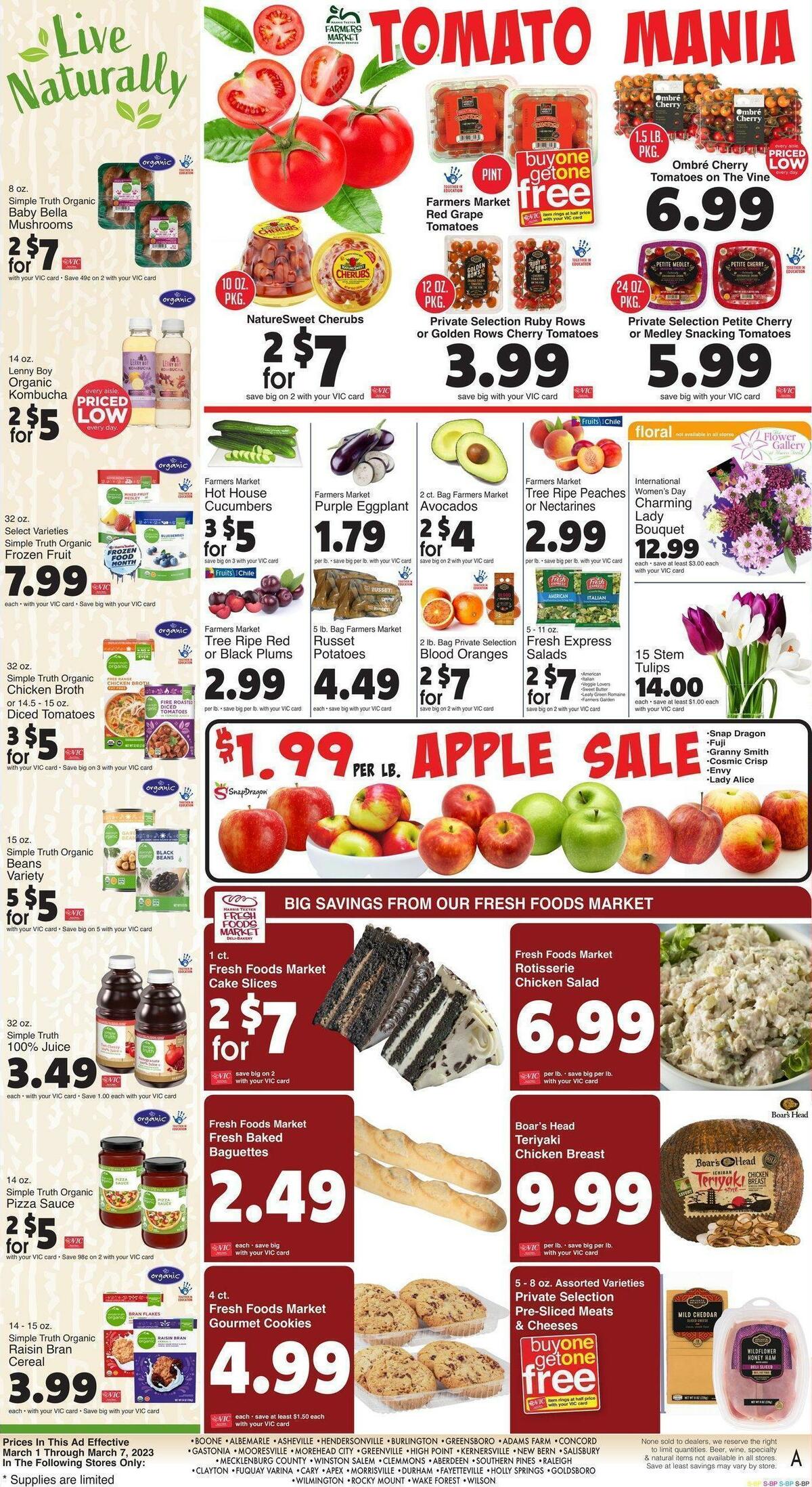 Harris Teeter Weekly Ad from March 1