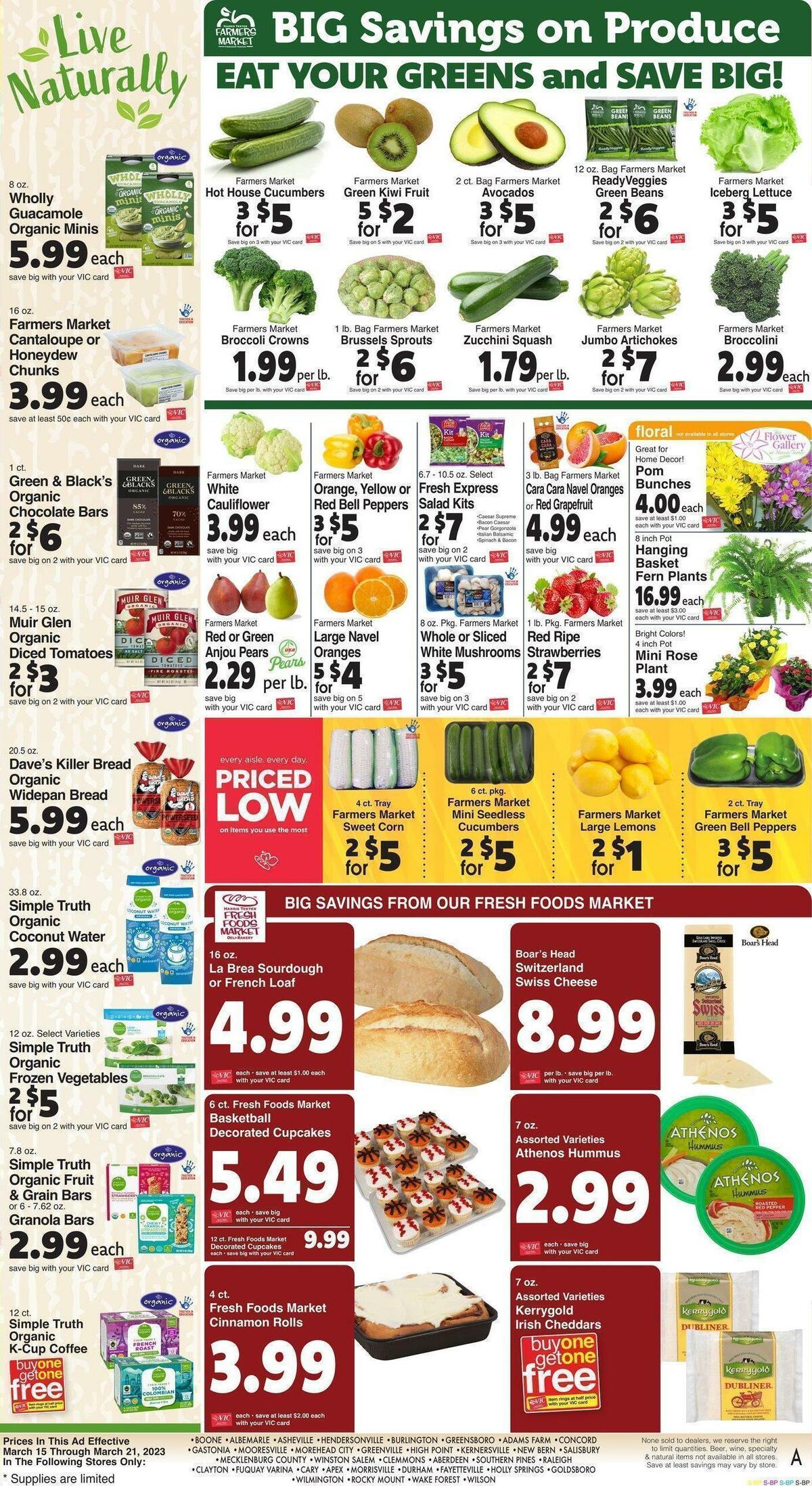 Harris Teeter Weekly Ad from March 15