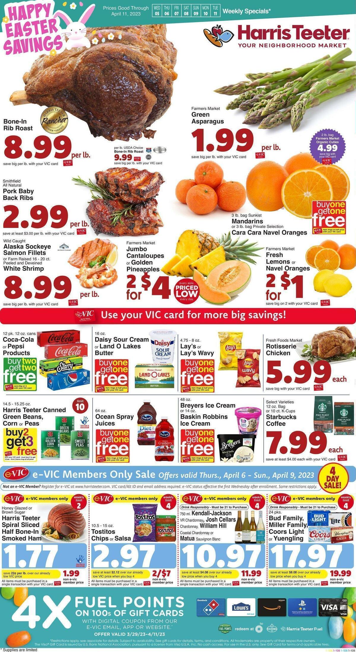 Harris Teeter Weekly Ad from April 5