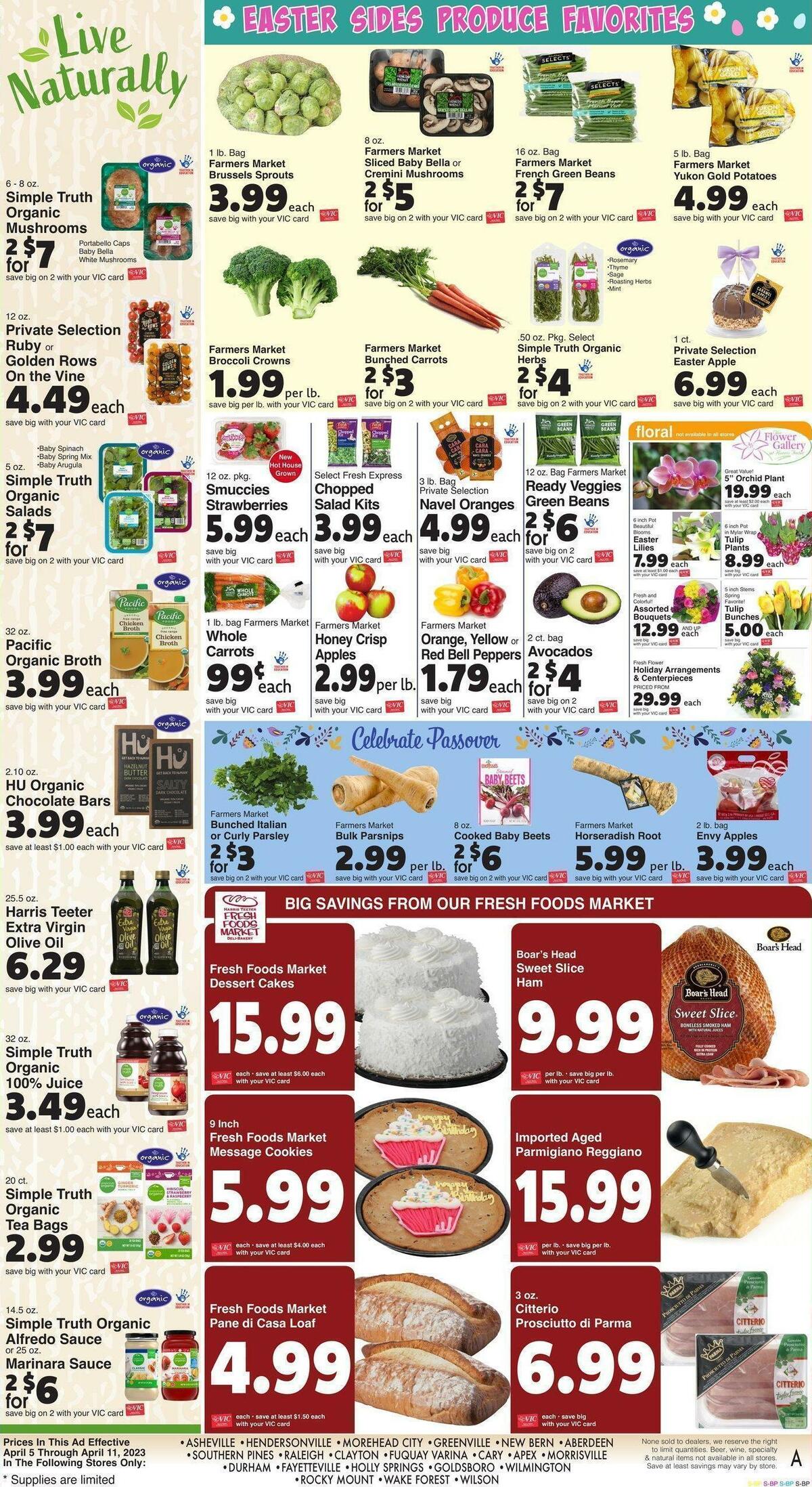 Harris Teeter Weekly Ad from April 5