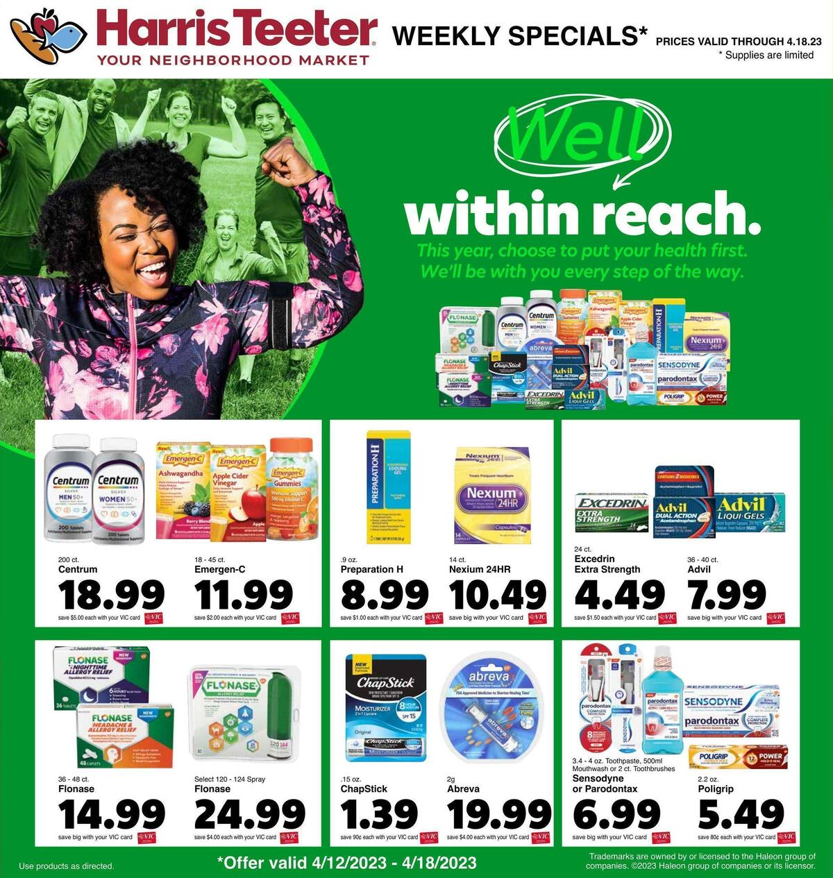 Harris Teeter Weekly Ad from April 12