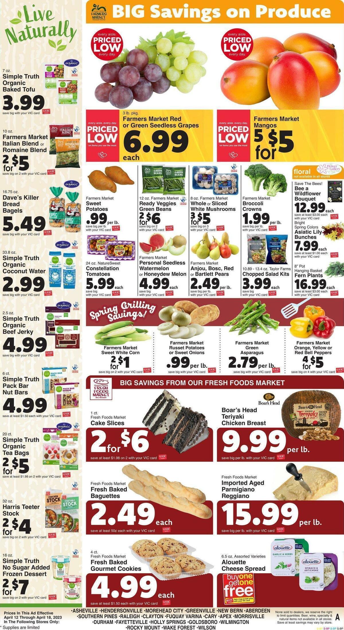 Harris Teeter Weekly Ad from April 12