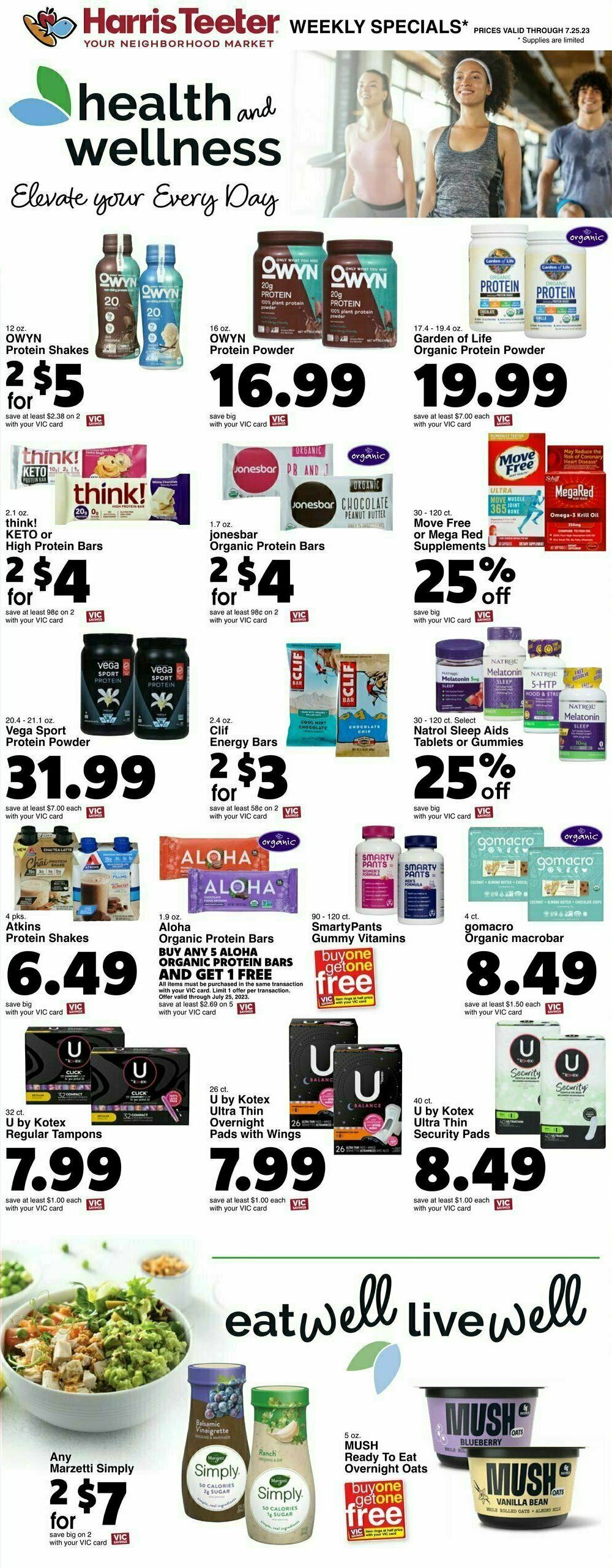 Harris Teeter Weekly Ad from July 19