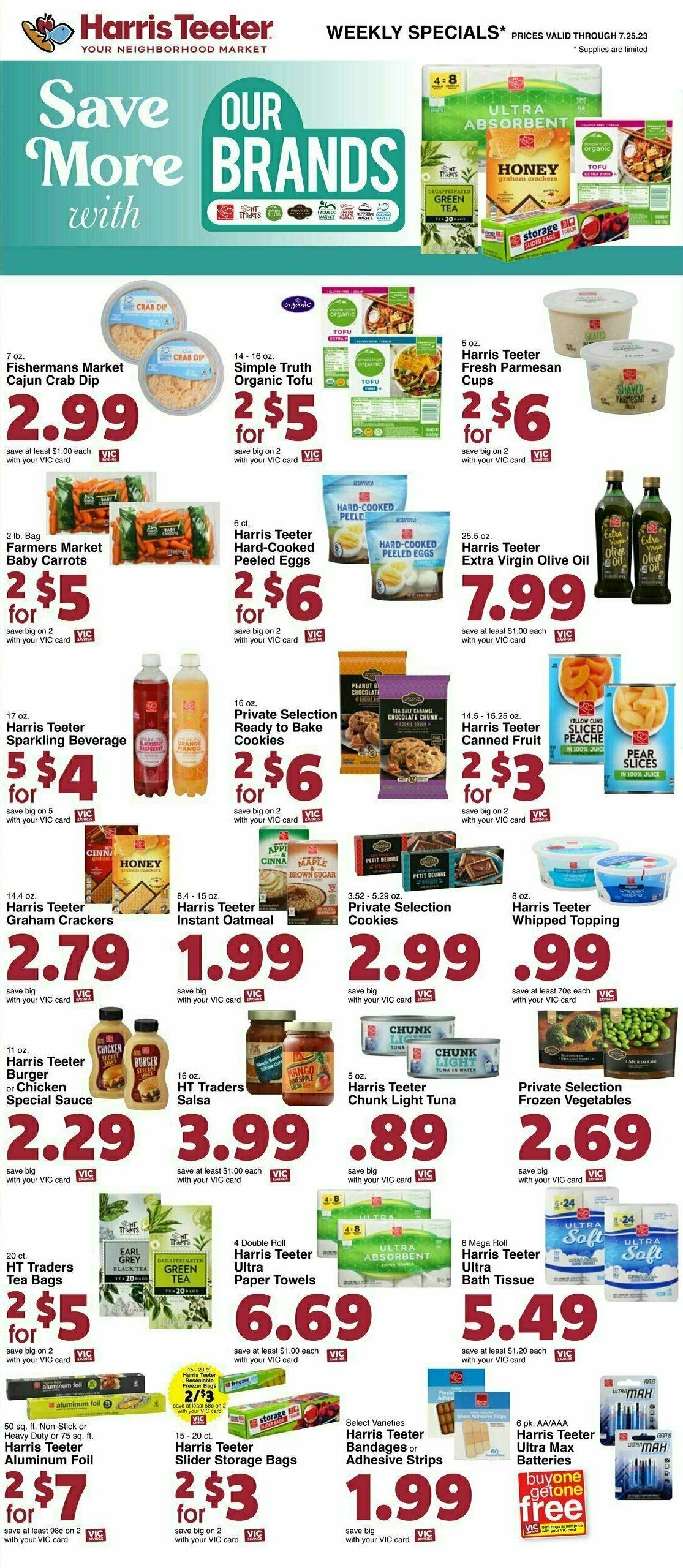 Harris Teeter Weekly Ad from July 19