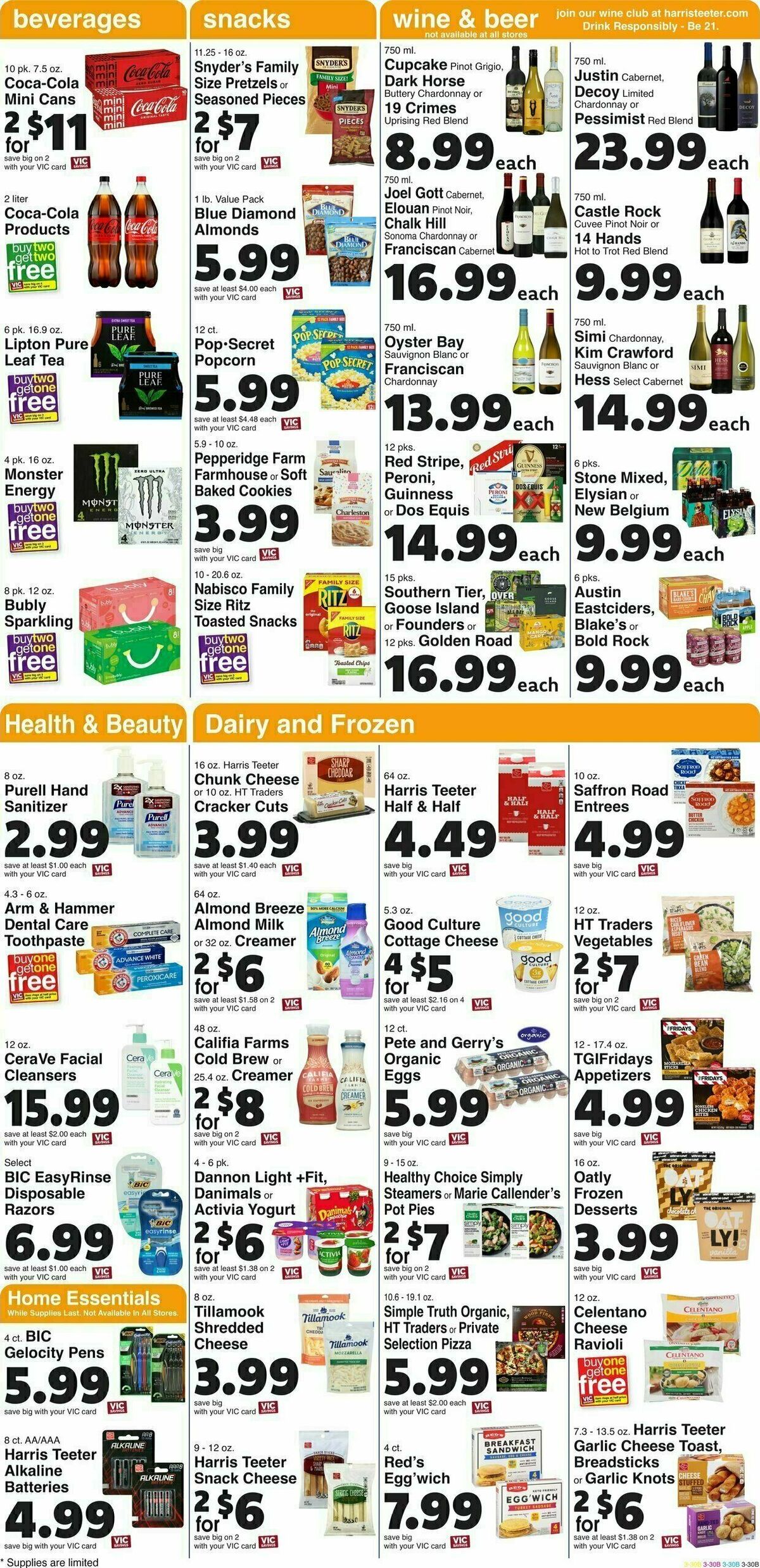 Harris Teeter Weekly Ad from July 19