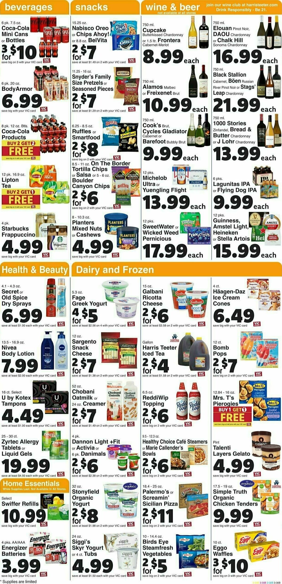 Harris Teeter Weekly Ad from September 27