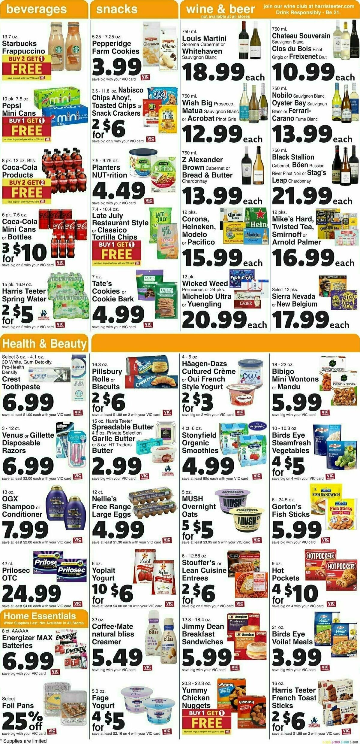 Harris Teeter Weekly Ad from October 18