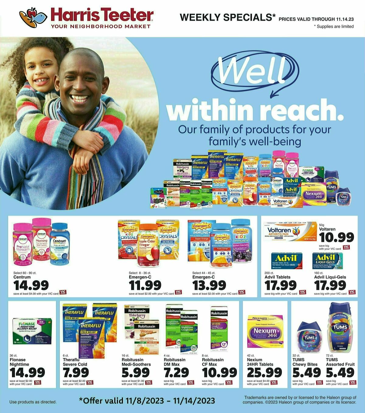 Harris Teeter Weekly Ad from November 8