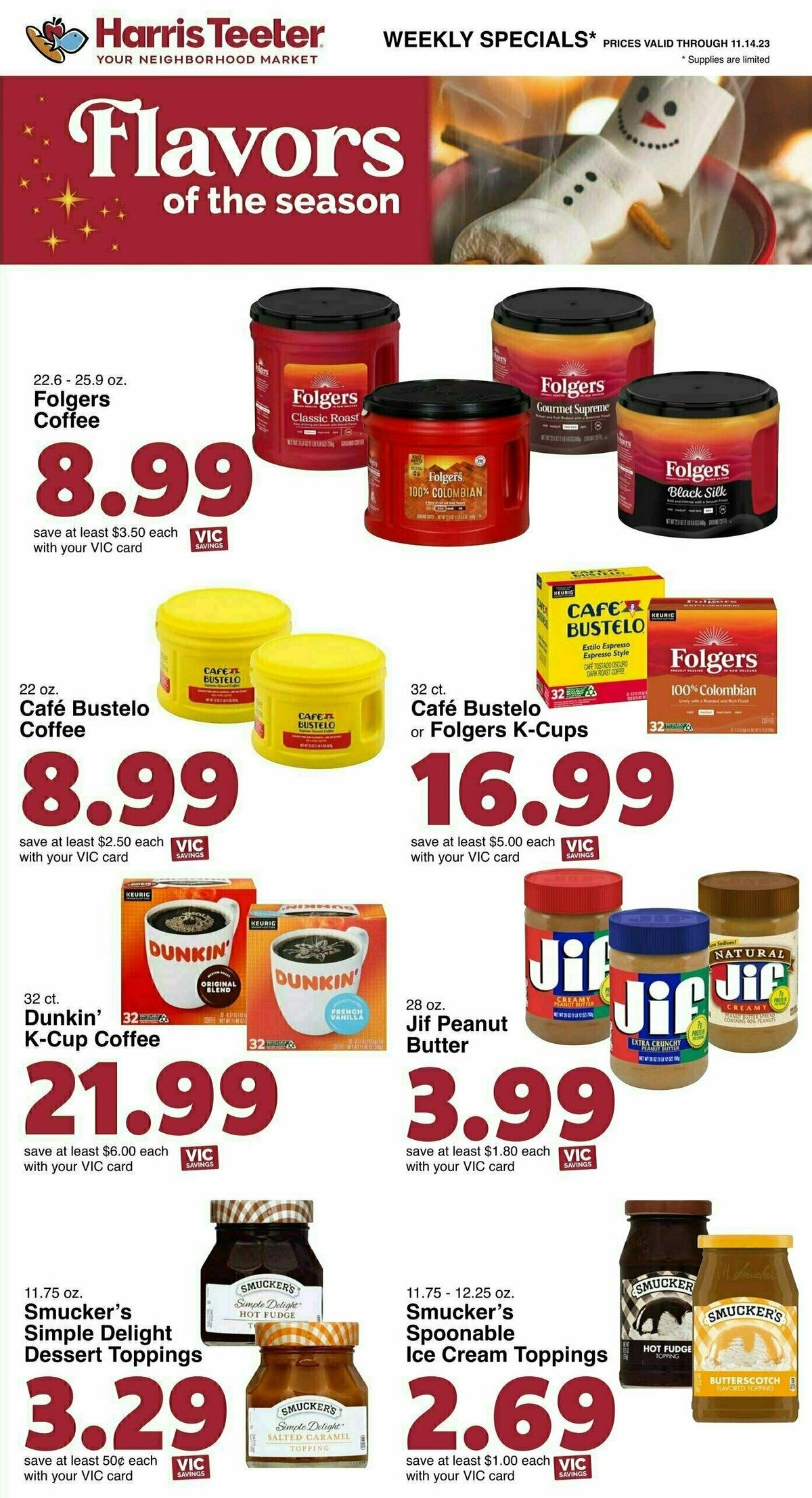 Harris Teeter Weekly Ad from November 8