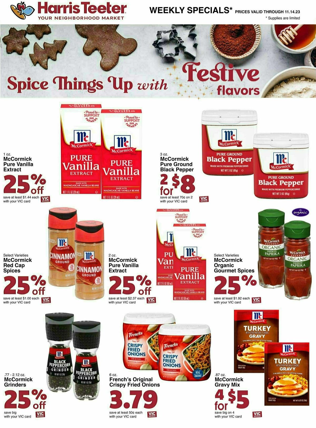 Harris Teeter Weekly Ad from November 8