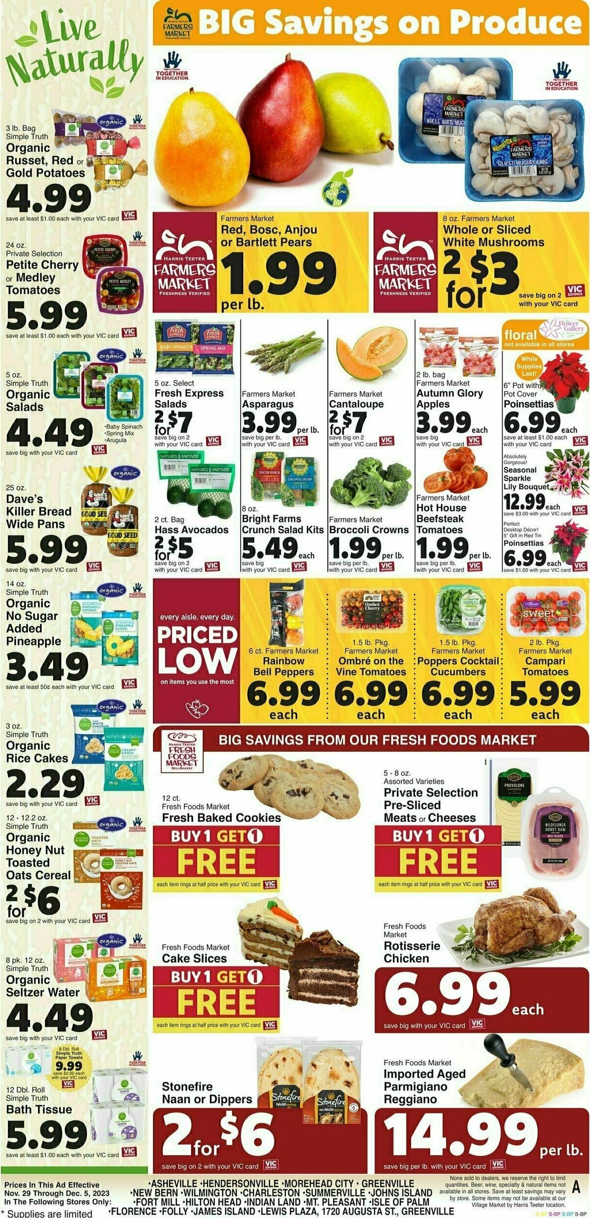 Harris Teeter Weekly Ad from November 29