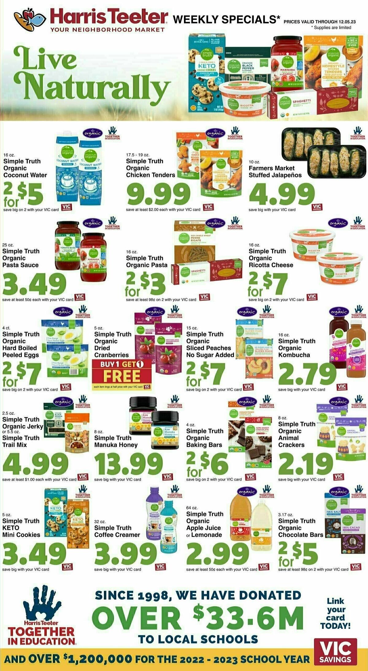 Harris Teeter Weekly Ad from November 29