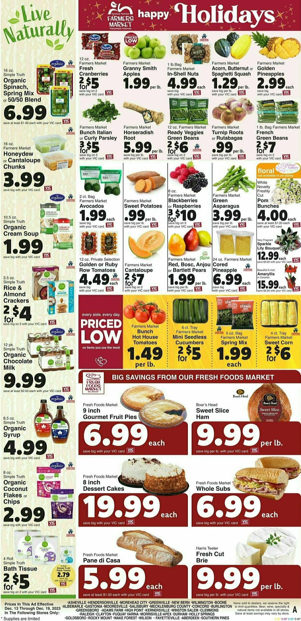 Harris Teeter Weekly Ad from December 13