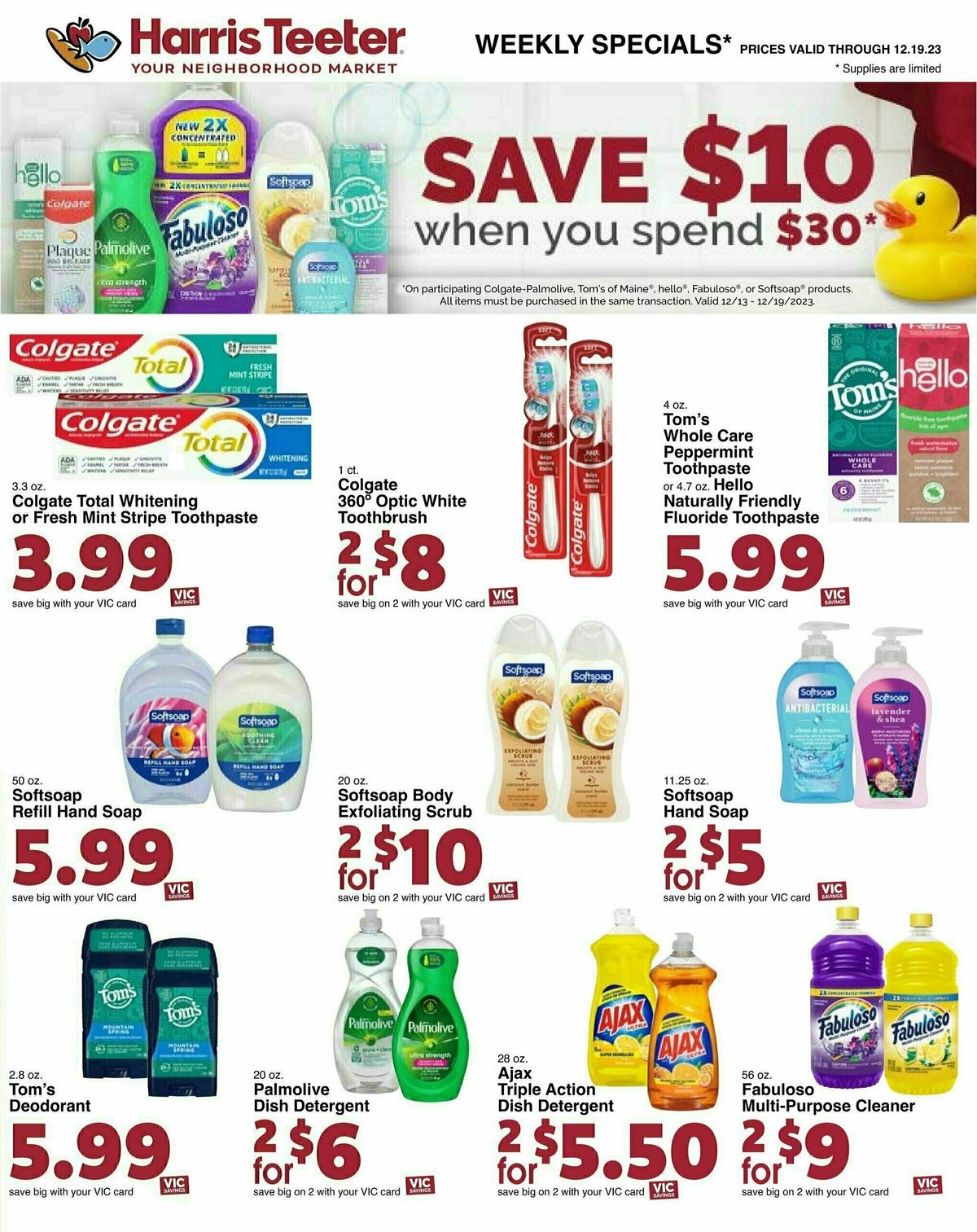 Harris Teeter Weekly Ad from December 13