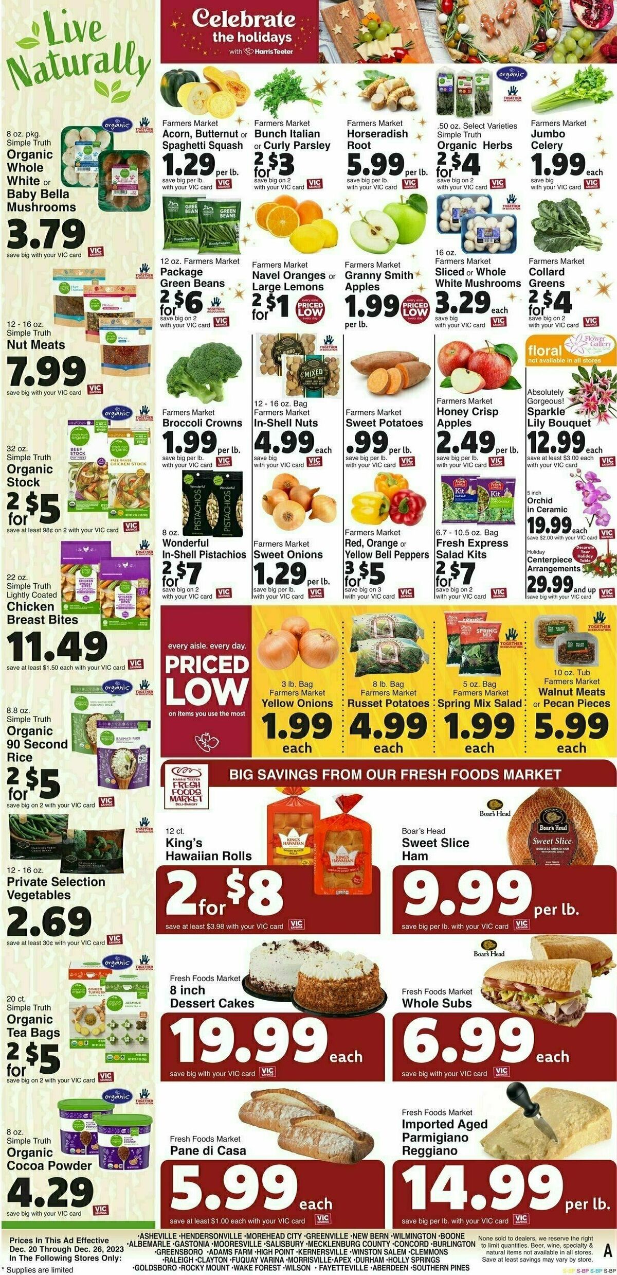 Harris Teeter Weekly Ad from December 20