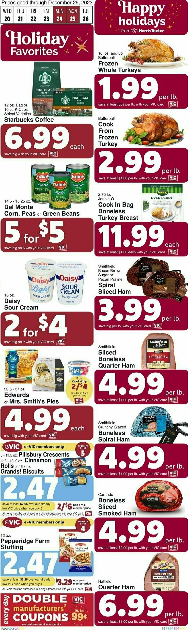 Harris Teeter Weekly Ad from December 20