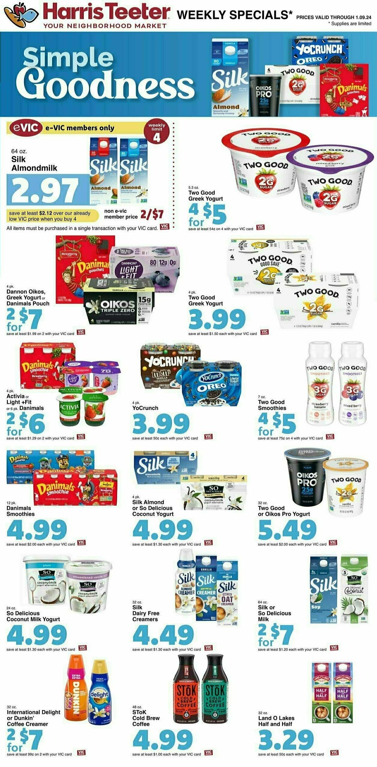 Harris Teeter Weekly Ad from January 3