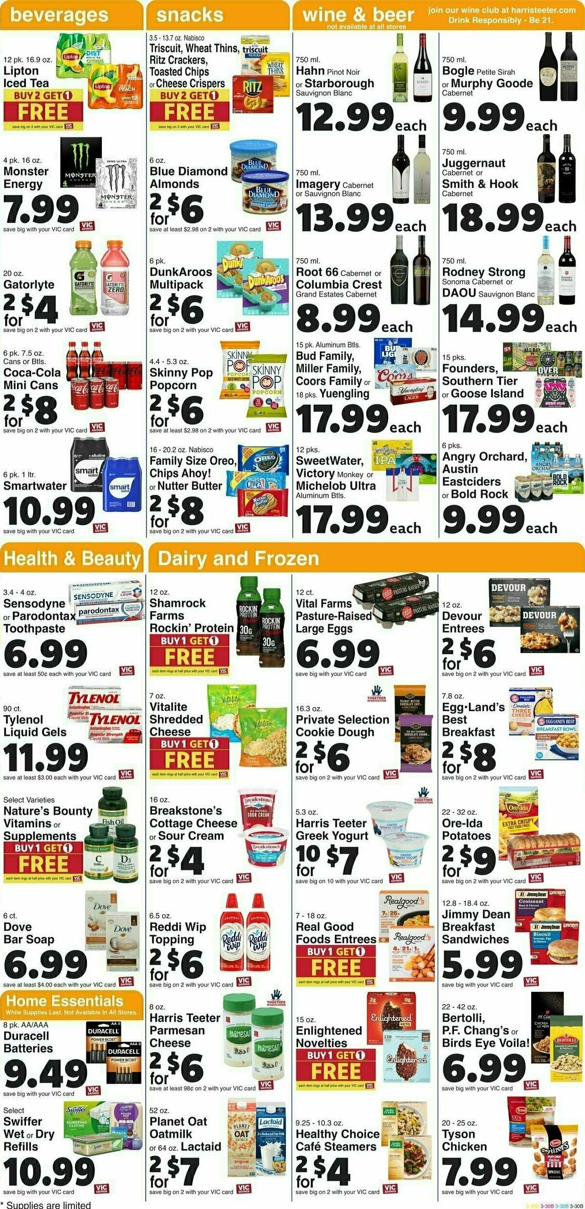 Harris Teeter Weekly Ad from January 3